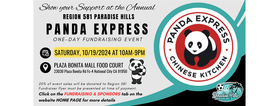 Panda Express One-Day Fundraiser Event